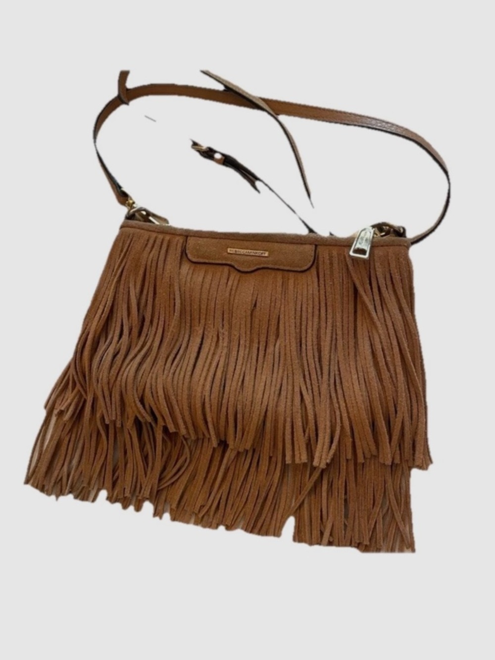 Rebecca Minkoff Brown Fringe leather Crossbody Bag - Boho Chic Western festival